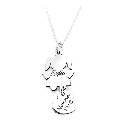 Collana con bimbo bimba in argento 925 personalizzato