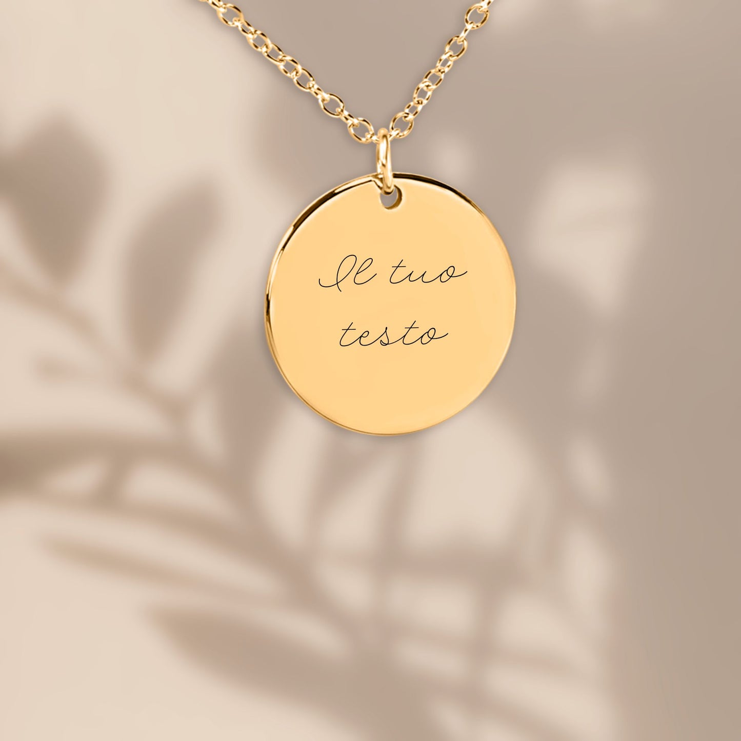 Collana in acciaio personalizzabile frase