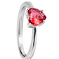 Anello cuore donna in argento 925% regolabile