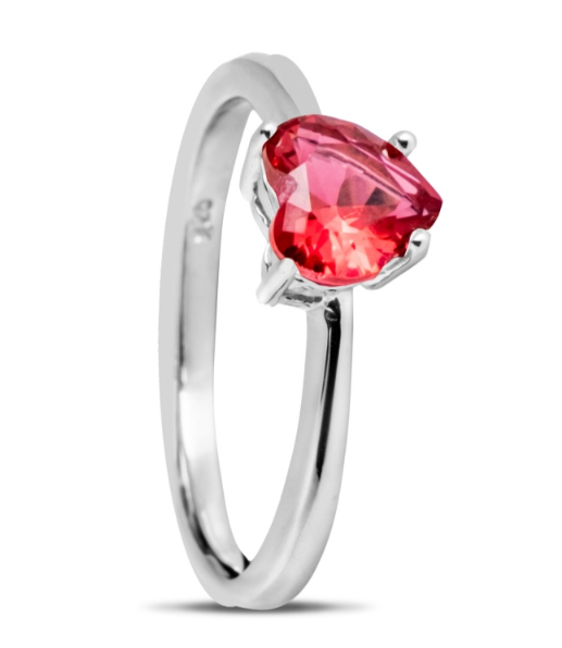 Anello cuore donna in argento 925% regolabile