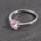 Anello cuore donna in argento 925% regolabile