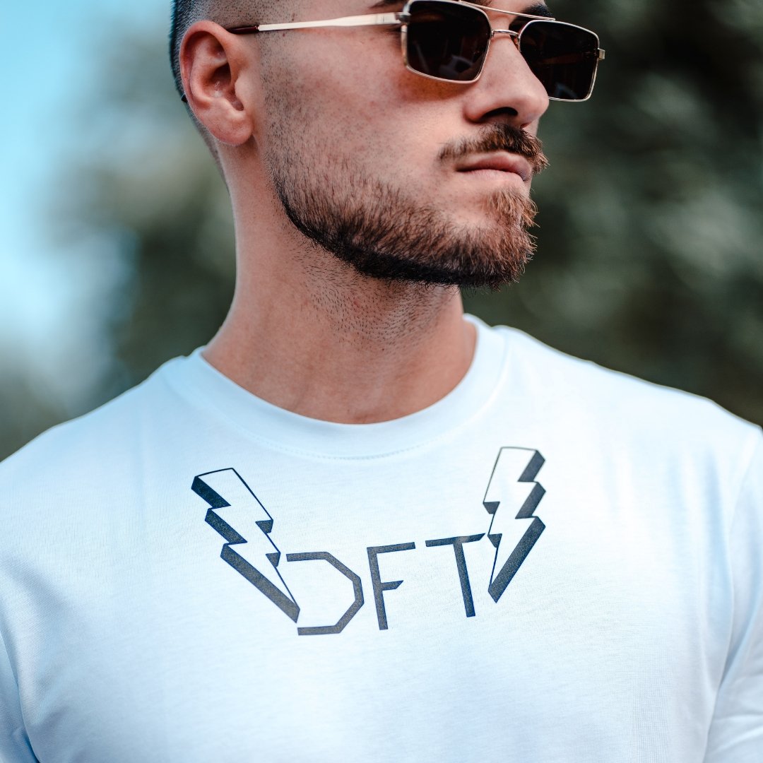 DFT Shirt Thunderbolt White & Black