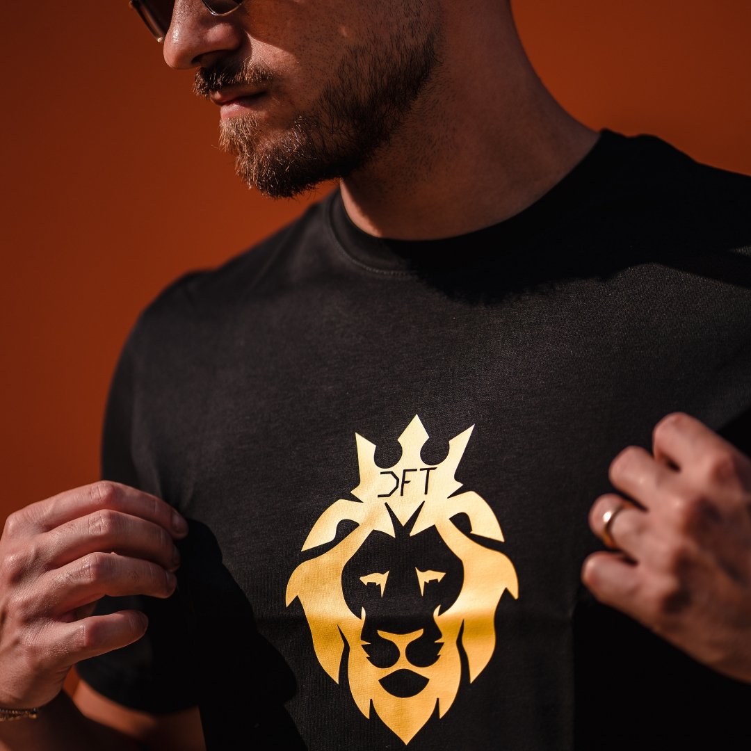 DFT Shirt Lion Black & Yellow