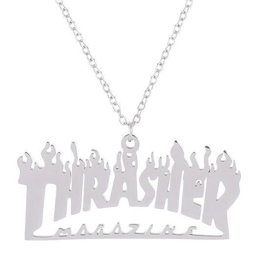 Collana Trasher Magazine Silver