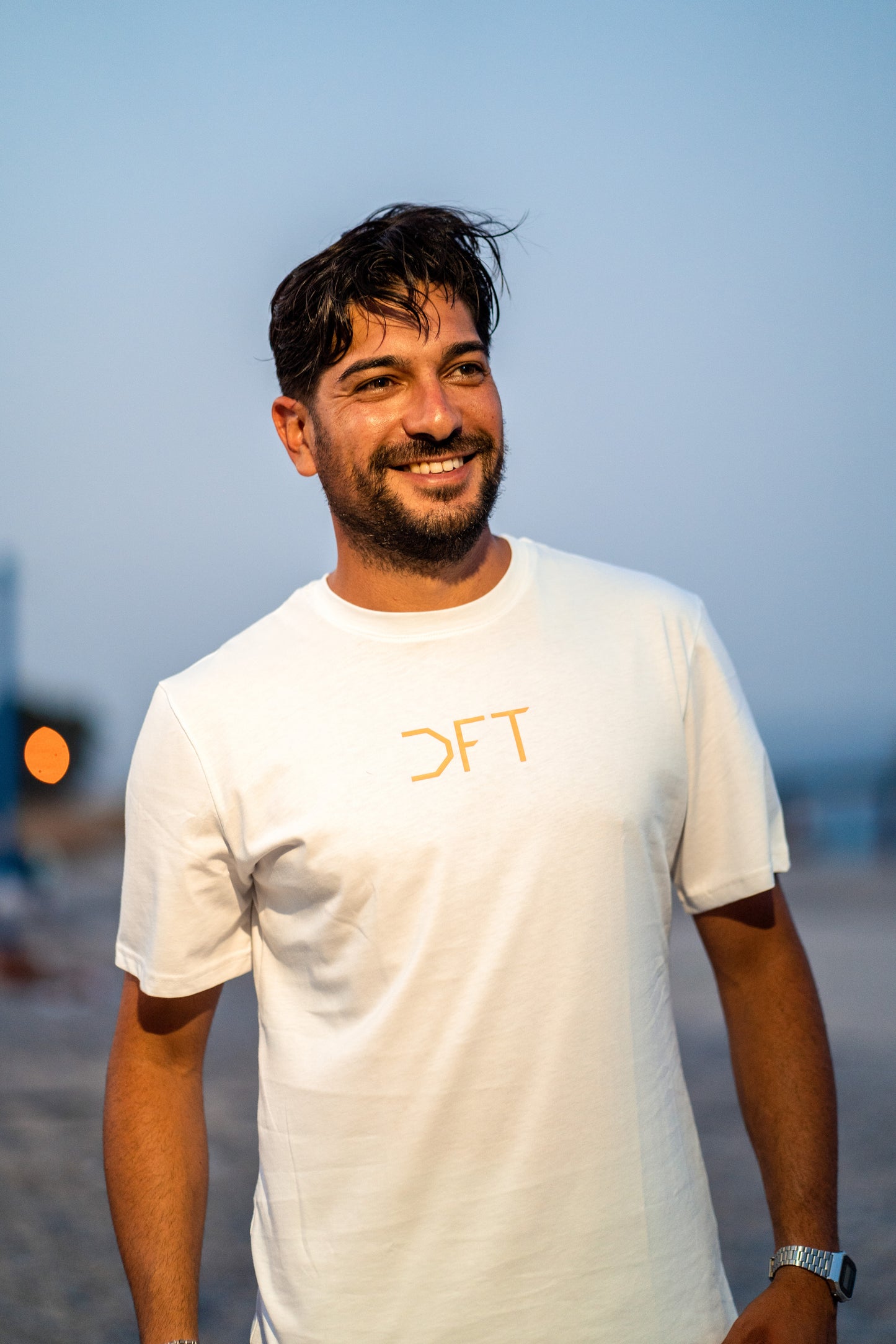 DFT Shirt Basic White & Orange