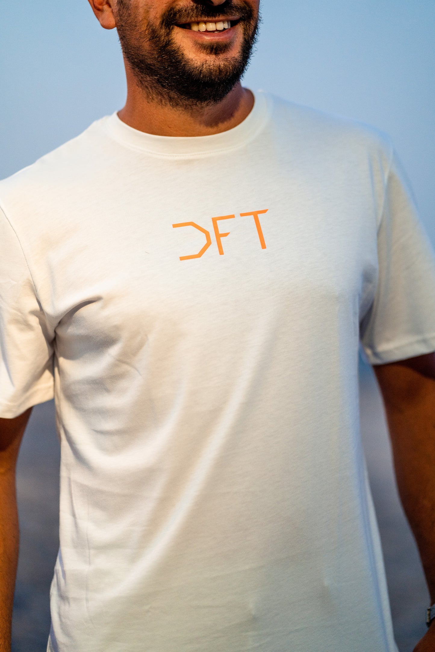 DFT Shirt Basic White & Orange