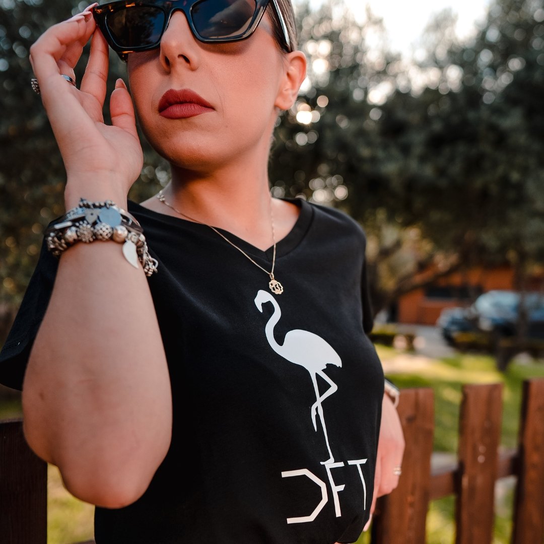 DFT Shirt Flamingo | Black & White