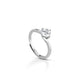 Anello Solitario donna in argento 925%