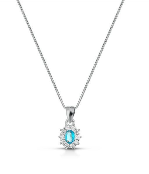 Collana Mini Kate ovale in argento 925%