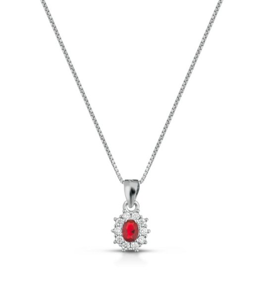 Collana Mini Kate ovale in argento 925%