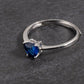 Anello cuore donna in argento 925% regolabile