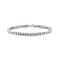 Bracciale Tennis Unisex In Argento Bagnato In Oro