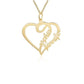 Collana Argento Personalizzata Cuore doppio nome