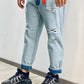 BICOLOR DETAILS JEANS