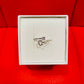 INITIAL SILVER RING