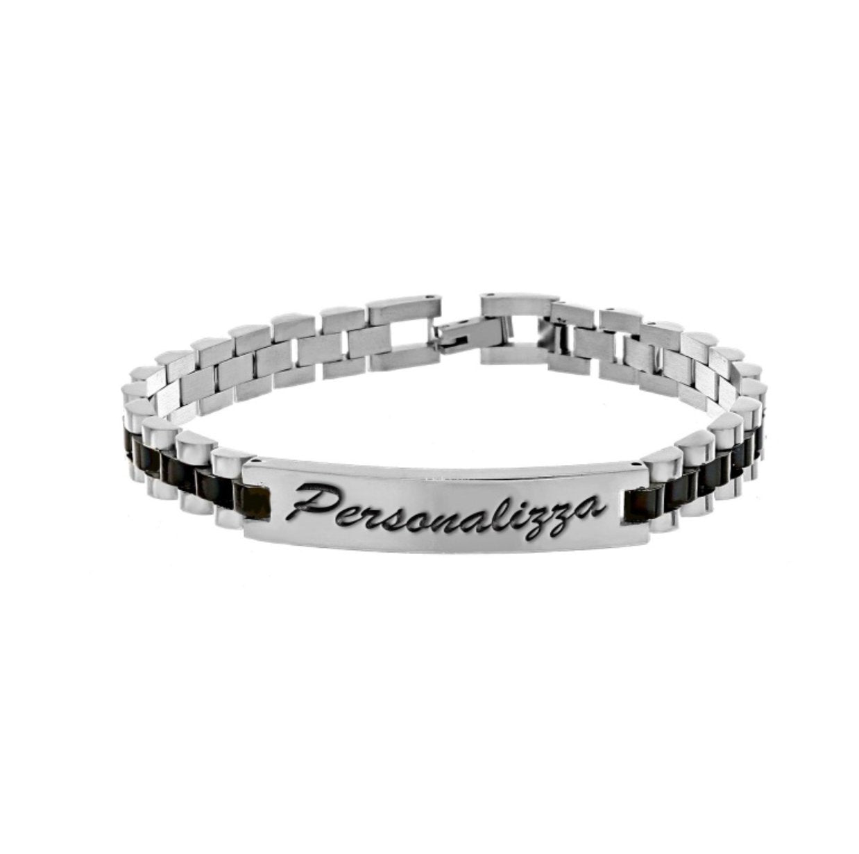 Bracciale Uomo in acciaio personalizzabile