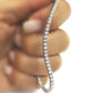 Bracciale tennis con zirconi bianchi in argento 925 %